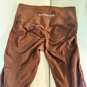 Alphalete Chocolate Brown amplify Leggings